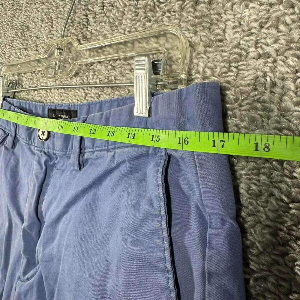 Banana Republic Chino‎ Shorts Blue Stretch Cotton Casual Mens Size 33